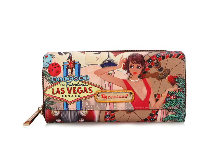 

Modern girl story multi-purpose portable Wallet Clutch
