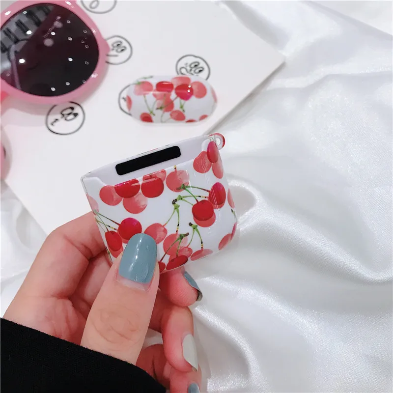 iToncs Case for Original Apple Airpods Cherry Cute Cover 2 1 Accessories Earphone Air Pods Box Coque |