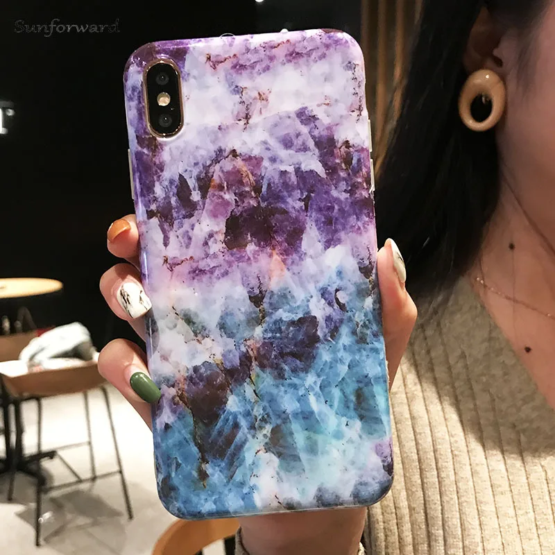 Мраморный чехол для iPhone X XR XS MAX силиконовые чехлы 6 S 7 8 Plus противоударный мягкий