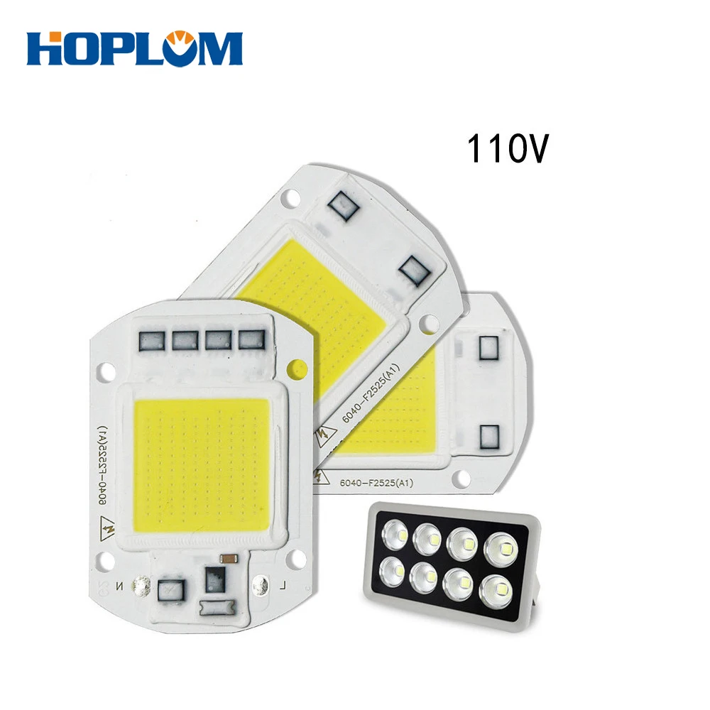 

20 Вт 30 Вт 50 Вт LED COB чип лампы входной интегрированный прожектор 110 В Смарт IC лампа лампы шарики DIY освещение