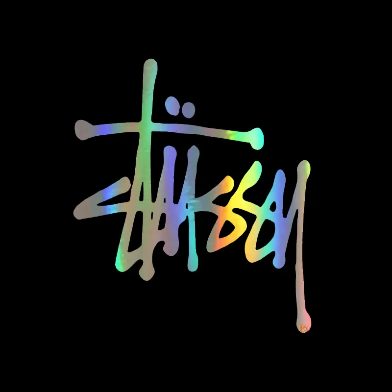 14*11 5 см художественная ручка слова Stussy логотип автомобиля Наклейка для миникаба