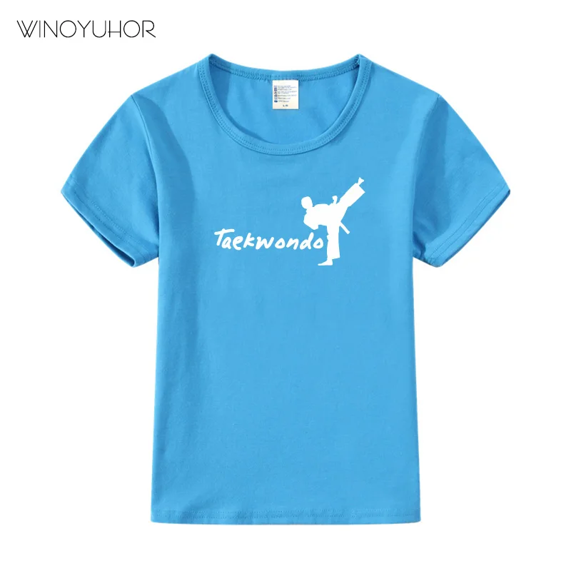 Детская футболка с принтом тхэквондо детская одежда для малышей мальчиков и