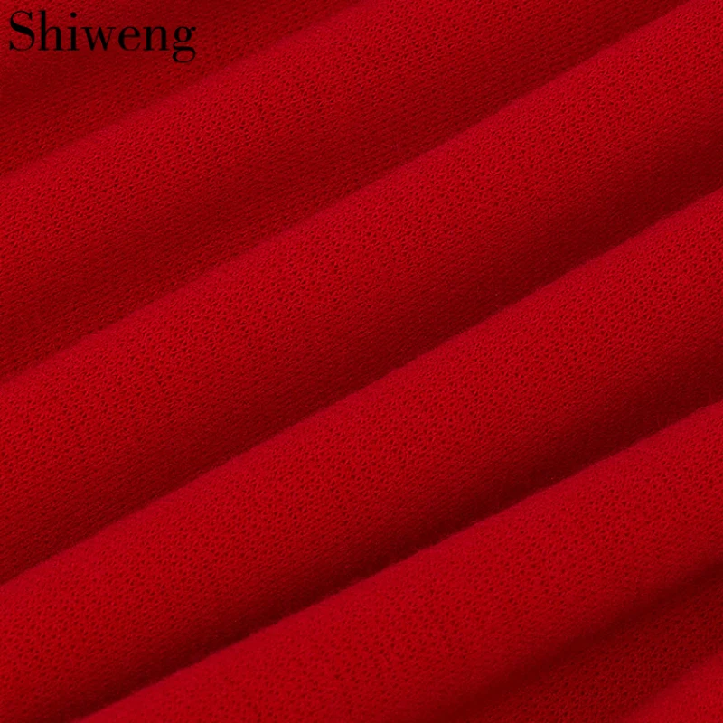 Shiweng Новая модная повседневная Летняя одежда для женщин сексуальное платье для работы красное черное зеленое платье#521