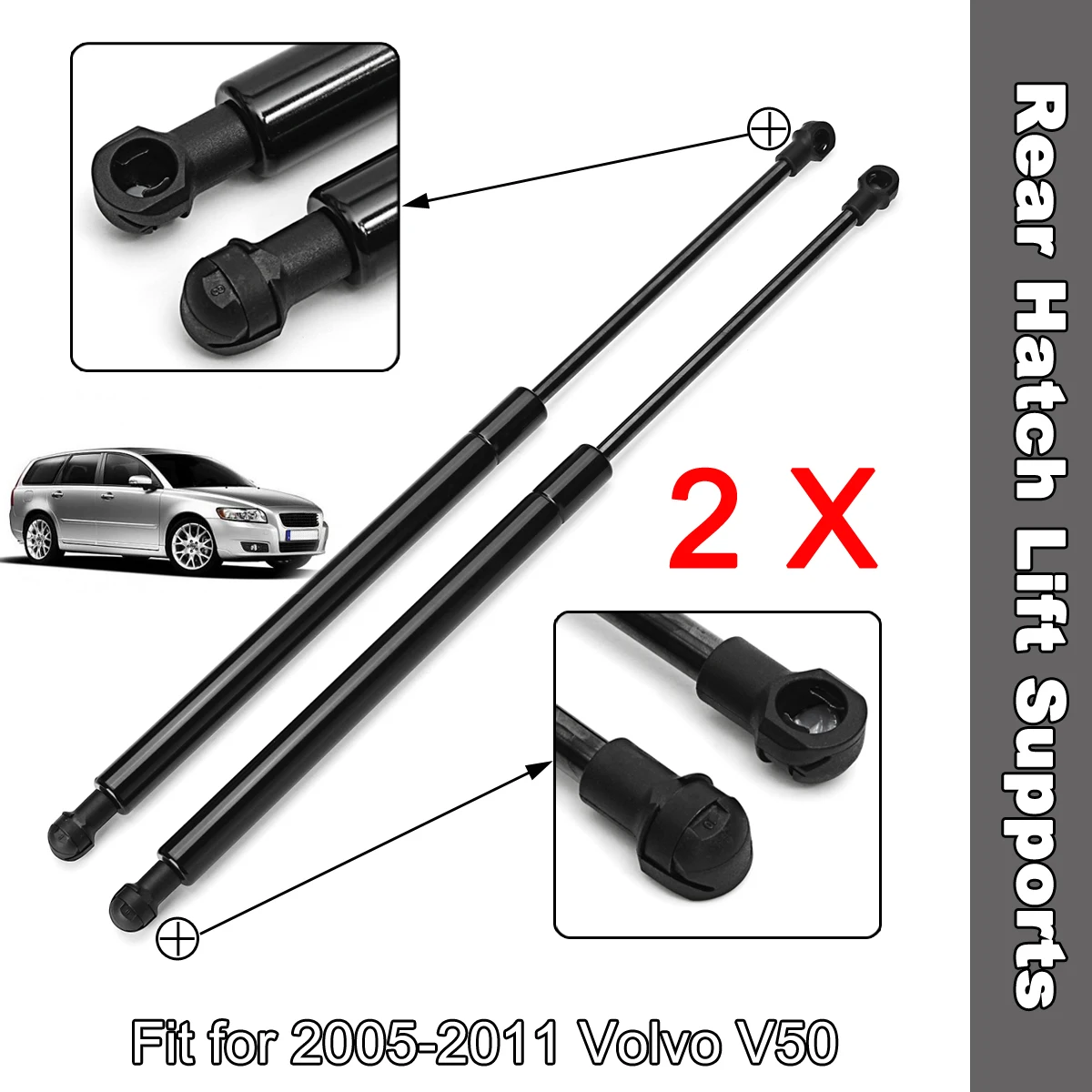 Подъемный задний люк двери поддерживает амортизаторы для Volvo V50 2005 2006 2007 2008 2009 2010 2011 багажника газовые стойки Весна