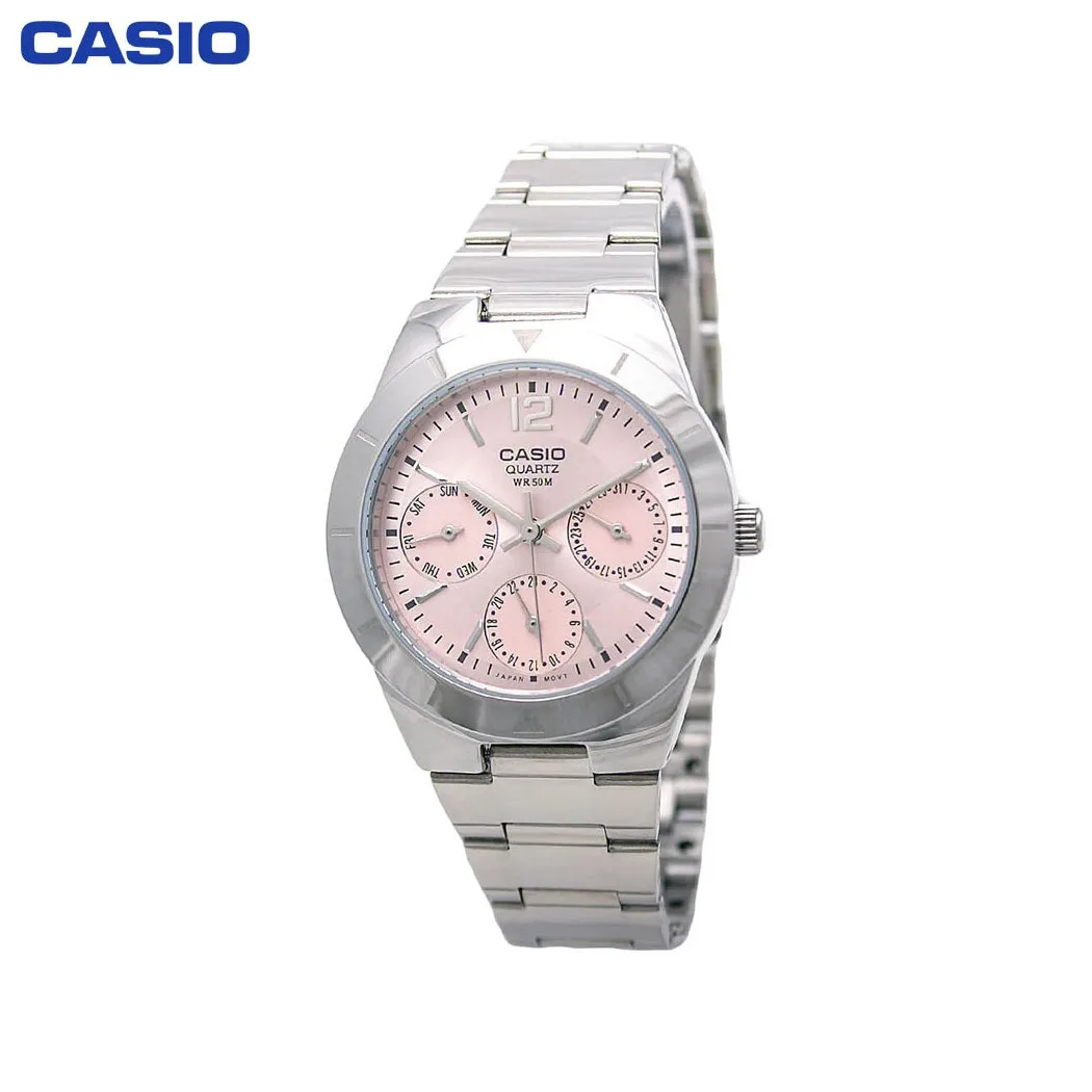 Наручные часы Casio LTP-2069D-4A женские кварцевые на браслете |