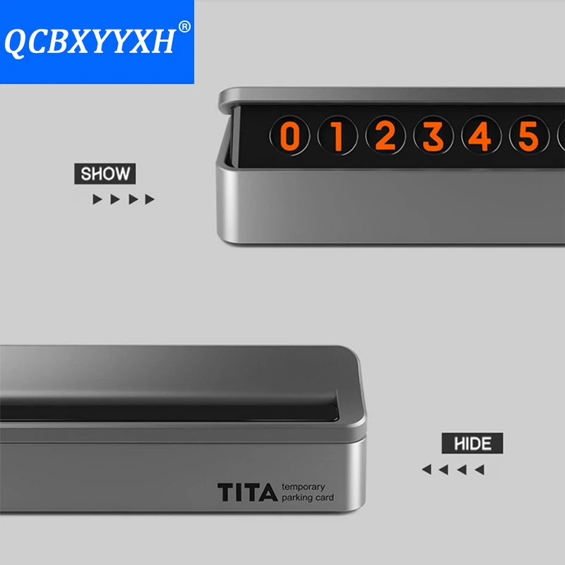 Скрытая парковочная карта QCBXYYXH для Hyundai Nissan Mazda Audi BMW Citroen Jeep с номером телефона |