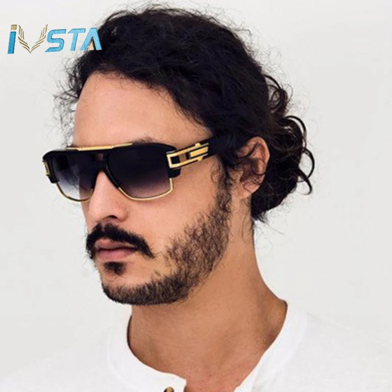 

IVSTA Oversized Sunglasses Steampunk Sunglasses Men Vintage Big Grandmaster Four Punk Retro Glasses Gothic Hipster Luxury Brand