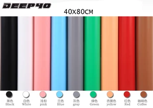 Deep40 черный белый красный розовый синий серый желтый кофейный зеленый фон из ПВХ фон против морщин водонепроницаемый Мороз