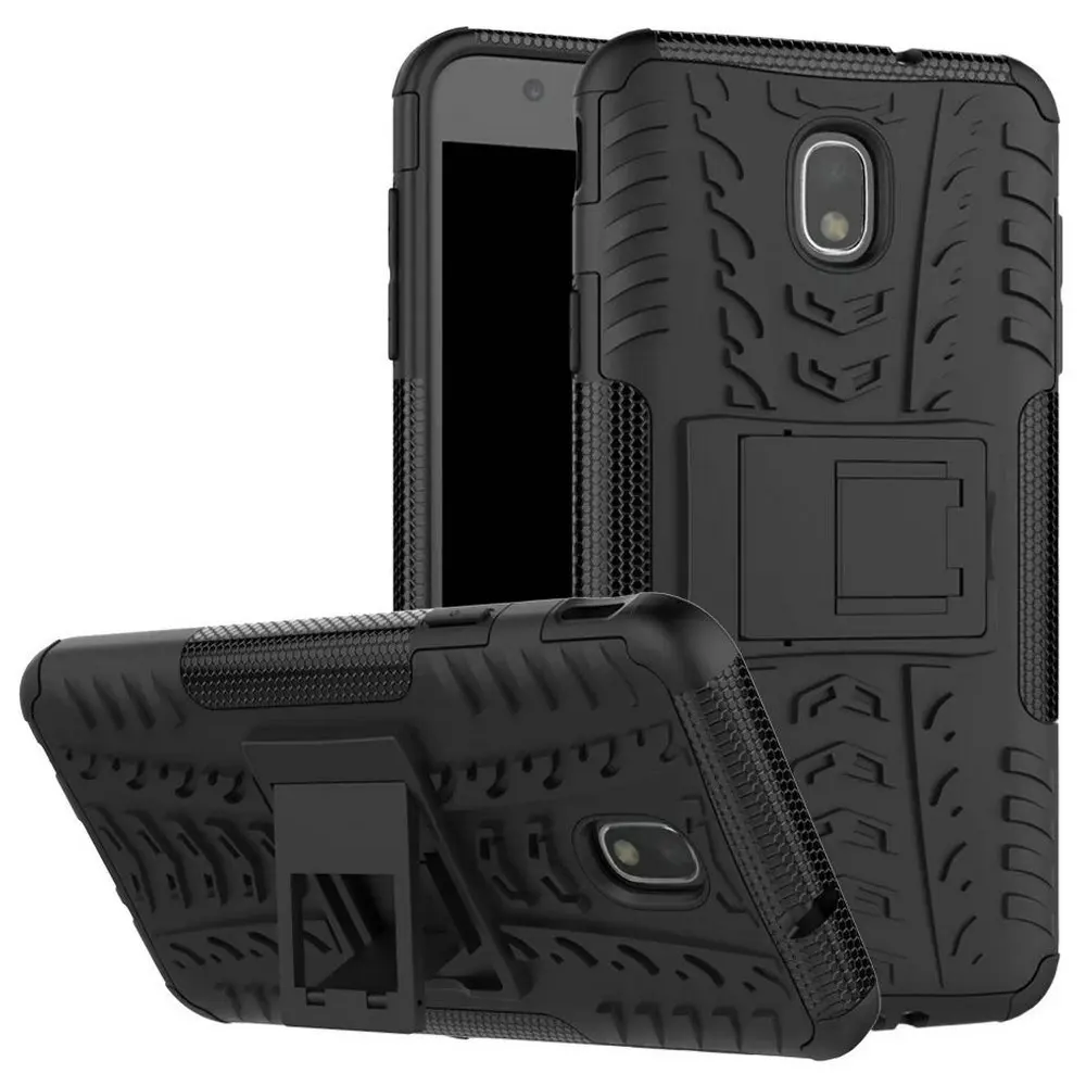 Противоударный жесткий чехол с шинами для Galaxy J3 2018 прочный бронированный