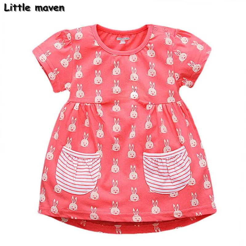 Little maven/детская брендовая одежда Новинка 2018 года летняя для маленьких девочек
