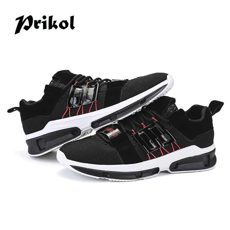 Prikol Luxury Brand Professional High Quality Men Running Shoes Lace Up Outdoor Sport Athletic Street Zapatillas | Спорт и