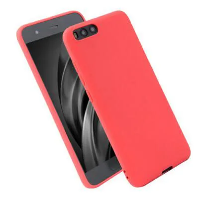 Red Xiaomi mi 6 mi 6 5,15 дюймов матовый яркий однотонный Силиконовый ТПУ мягкий чехол для Xiaomi mi 6 mi 6 Ультратонкий чехол - Цвет: Red