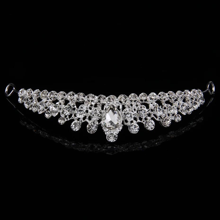 Silver Women tiaras and crowns Headbands Girls Crystal Bridal Headpiece Wedding hair accessories Tiara Crown For Princess Crowns | Украшения