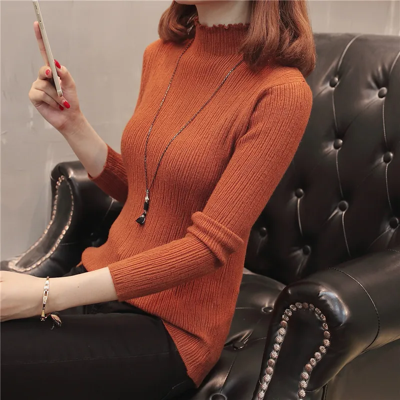 25 (had 4 row 7) new autumn dress Cultivate morality half a turtleneck sweater F3187 hedge render unlined upper garment | Женская одежда