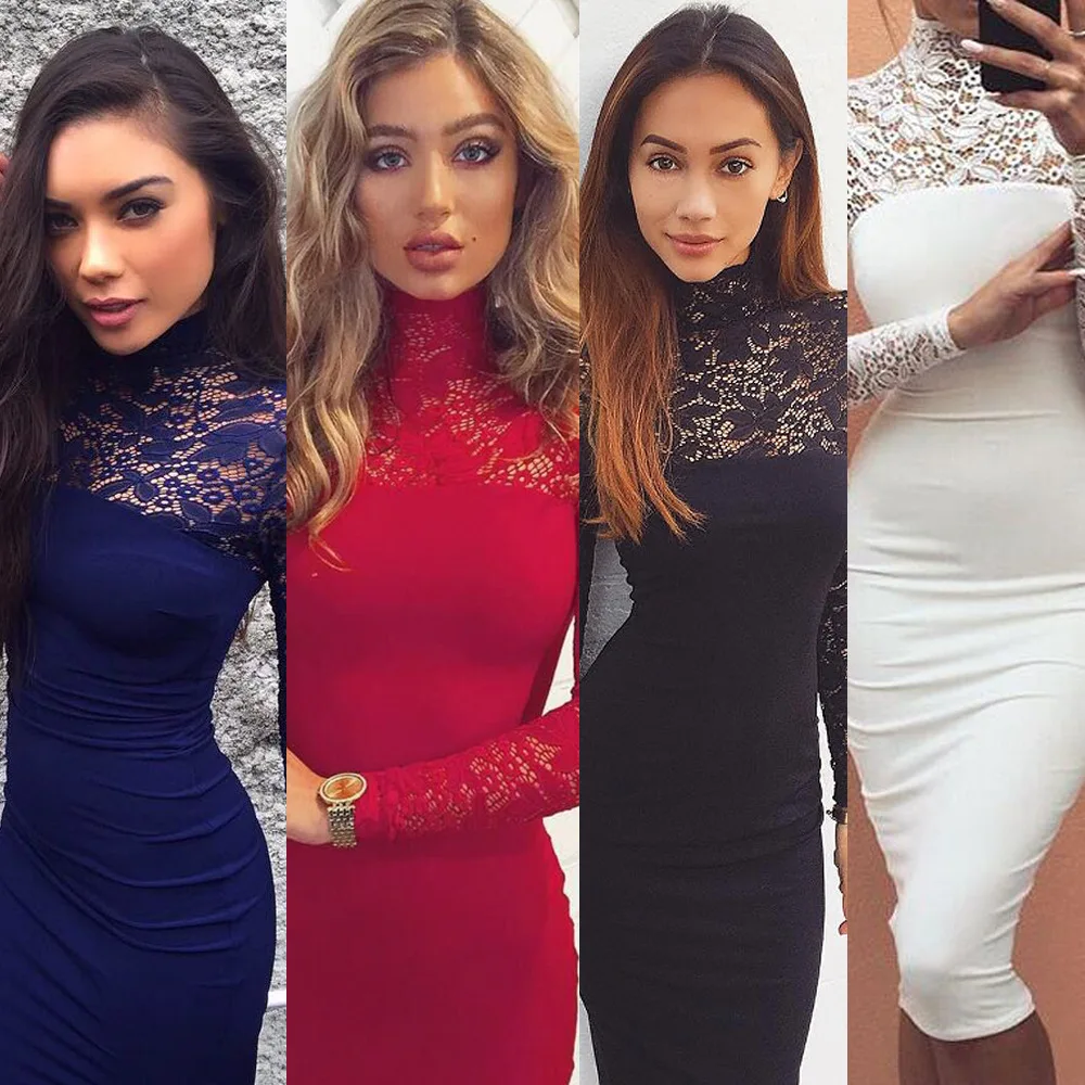 Для женщин новый осень и зима модные пикантные с высоким воротником длинными