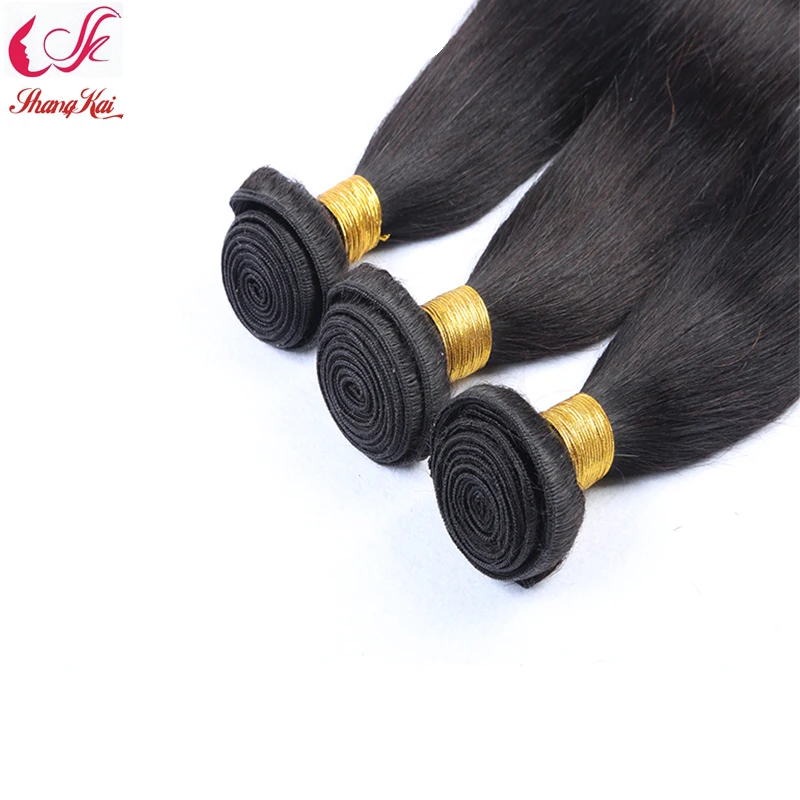 Unprocessed Brazilian Virgin Hair 3pcs Lot With Closure 100g/Pcs Human Silk Straight |