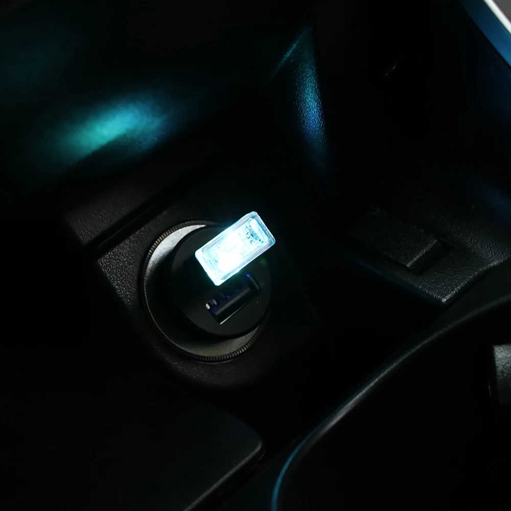 USB ночник светодиодный для внутреннего оформления автомобиля свет футовая лампа