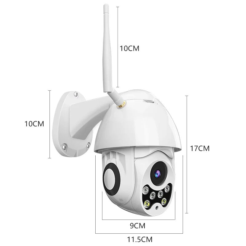 Luowice 2MP CCTV камера Открытый Водонепроницаемый Wifi 4 мм Автофокус полноцветная сеть