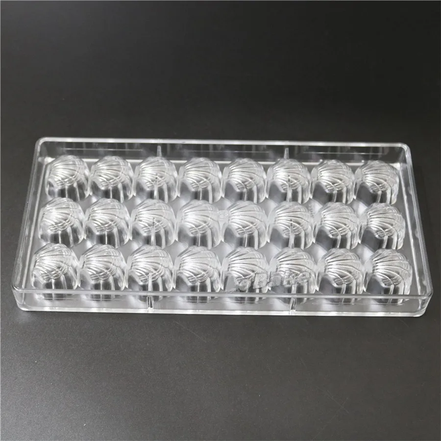 Поликарбонатные формы для шоколада 24 полости в форме ракушки|polycarbonate mold|polycarbonate