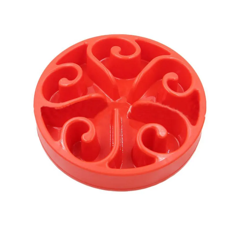 Медленная кормушка для домашних питомцев пластиковая чаша корма щенков с