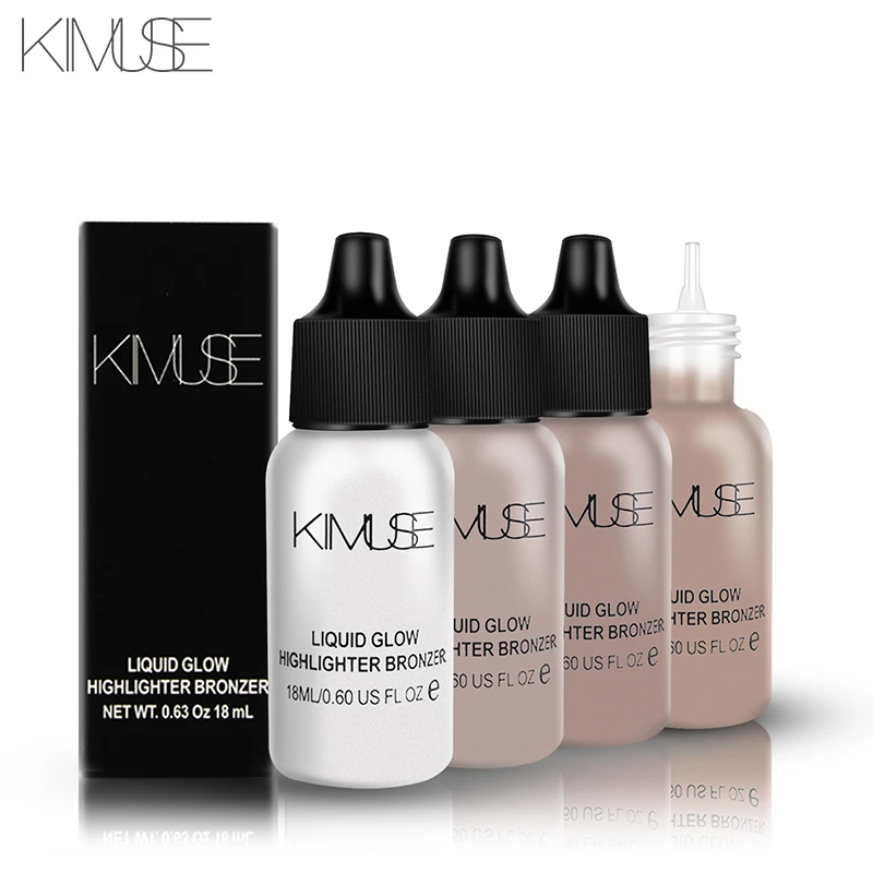 KIMUSE Liquid Glow Highlighter Face Brighten Lips Skin Makeup Glitter Bronzer Base Cosmetics | Красота и здоровье