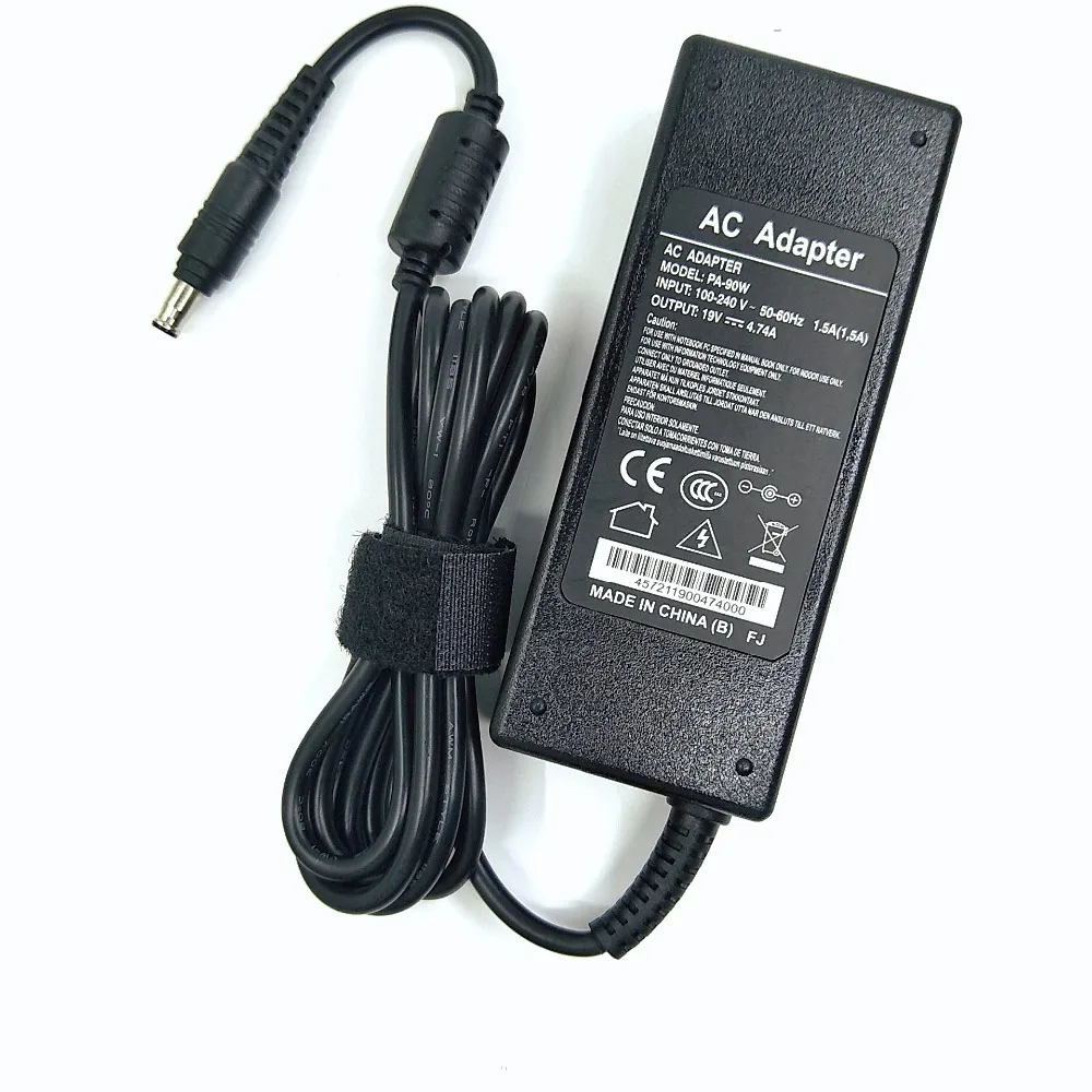 90 W 19 V 4.74A 5,5*3,0 мм ноутбук AC Мощность адаптер применить к samsung ноутбук R428 R410 R65 R520 R522 R530 R580 R560 R518 R410 R429