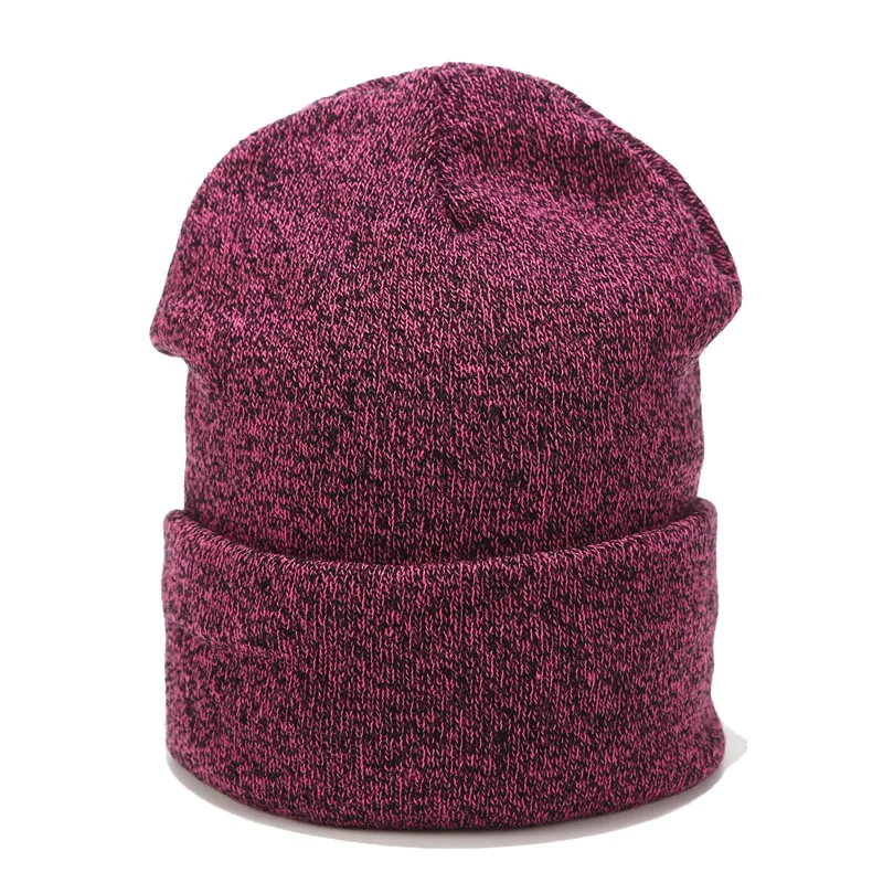 Зимние шапки для женщин 2018 модная теплая шапка мужская вязаная Skullies Beanies