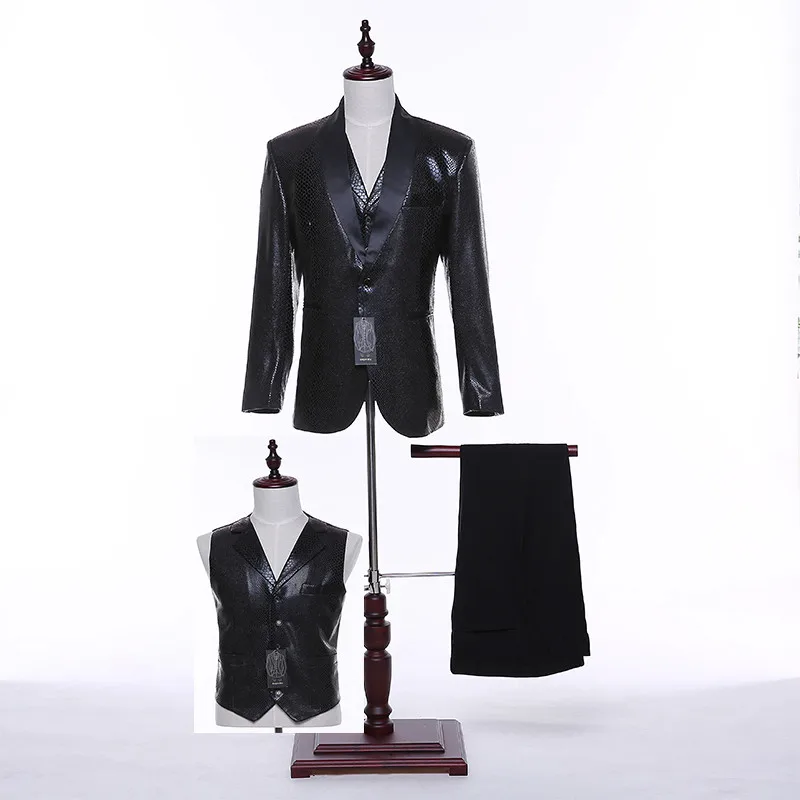 2019 Модные мужские классические костюмы формальная одежда Свадебный Жених с