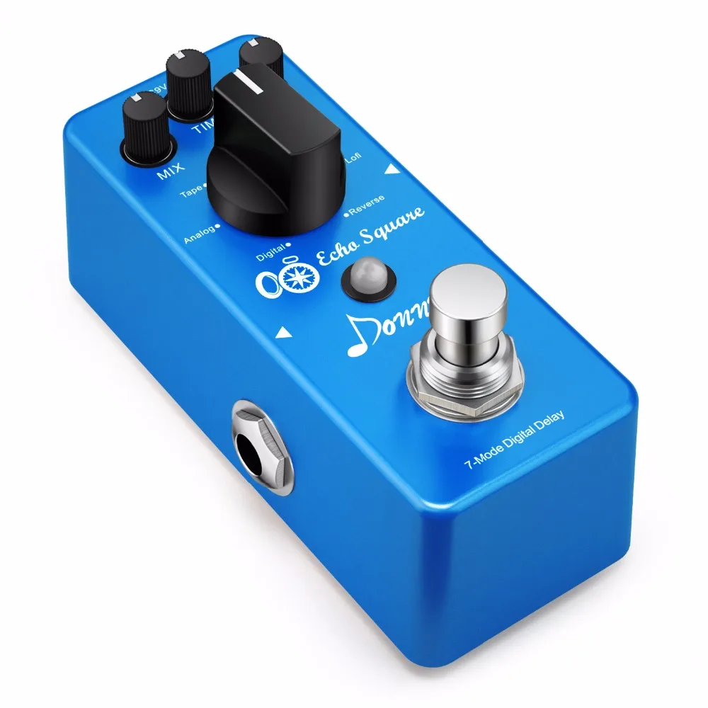 Donner Multi Digital Delay гитарная педаль Echo Square эффектов 7 режимов|Детали и аксессуары для