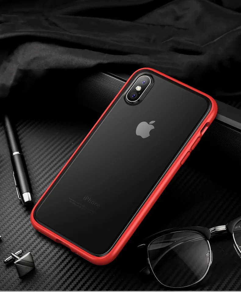 Противоударный чехол для iPhone XR, мягкий прозрачный из ТПУ, прозрачная задняя крышка для iPhone XS Max 7 8 Plus, чехол, тонкий матовый чехол