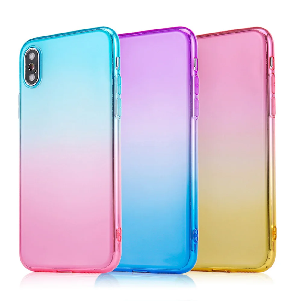 CASEIER мягкий чехол для телефона iPhone 7 8 6 6s Plus ультра тонкий TPU XR XS Max X Funda Coque Красочный