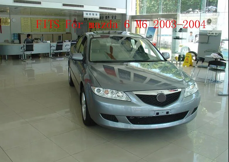 Решетка переднего бампера ABS хром для mazda 6 M6 2003-2004
