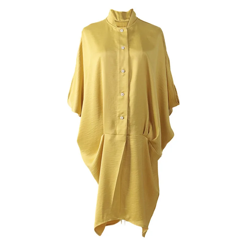 Новые 2018 Для женщин Сплошной посылка бедра платье Винтаж рукав &quotлетучая мышь&quot