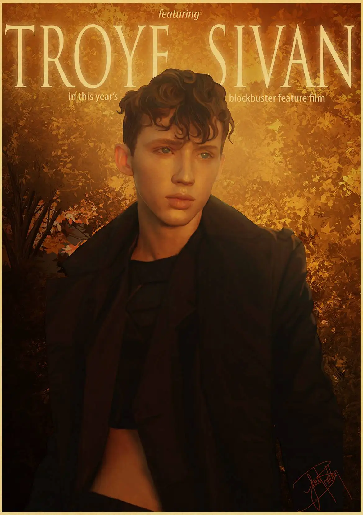 Австралия певец Troye Sivan альбом фото ретро постер ВИНТАЖНЫЙ ПЛАКАТ настенный Декор для дома Бар Кафе для детской комнаты