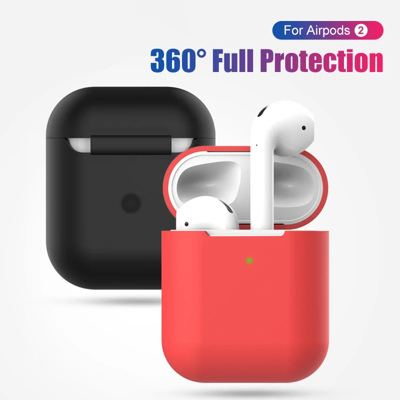 Силиконовый чехол для наушников Airpods, защитный чехол для наушников Airpods 2 1 Air pods