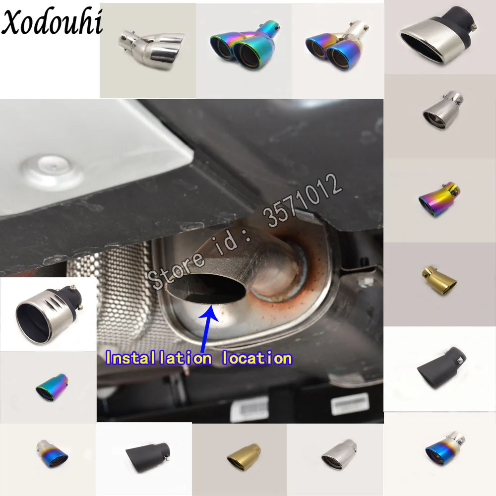 1 шт. глушитель для выхлопной трубы Peugeot 2008 2014 2015 2016 2017|Выхлопной коллектор| |