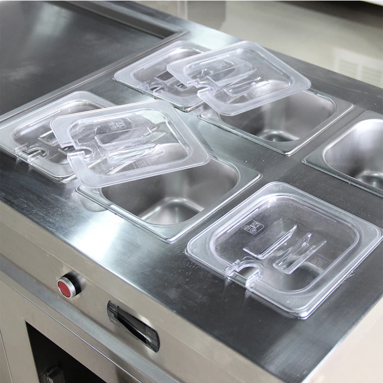 Одиночные квадратные сковороды с 6 танками ролл из жареного