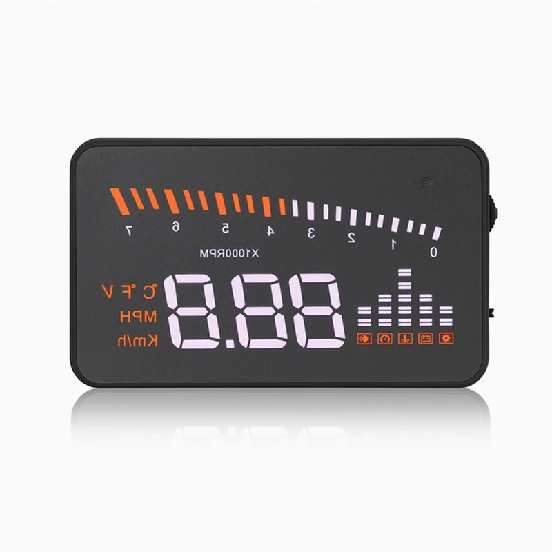 X5 Универсальный Авто Hud Дисплей проектор с Odb2 Obd ii Интерфейс Скорость