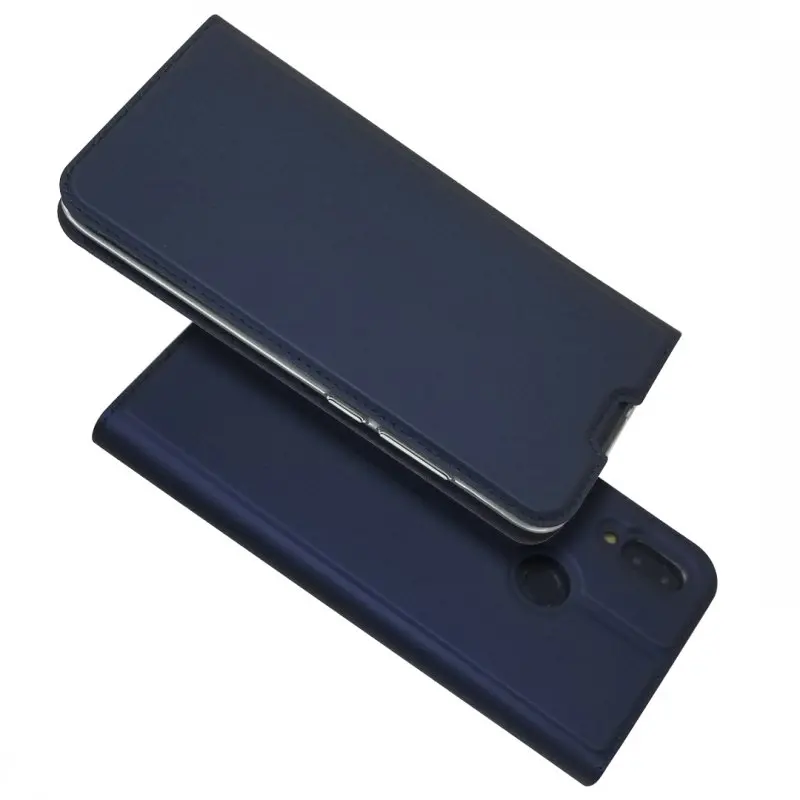 Синий Чехол-книжка для Xiaomi Redmi Note 7, магнитный чехол, кожаный кошелек, аксессуары для телефона, сумка для Redmi Note 7 Pro, чехол-книжка, Etui Fundas - Цвет: Синий