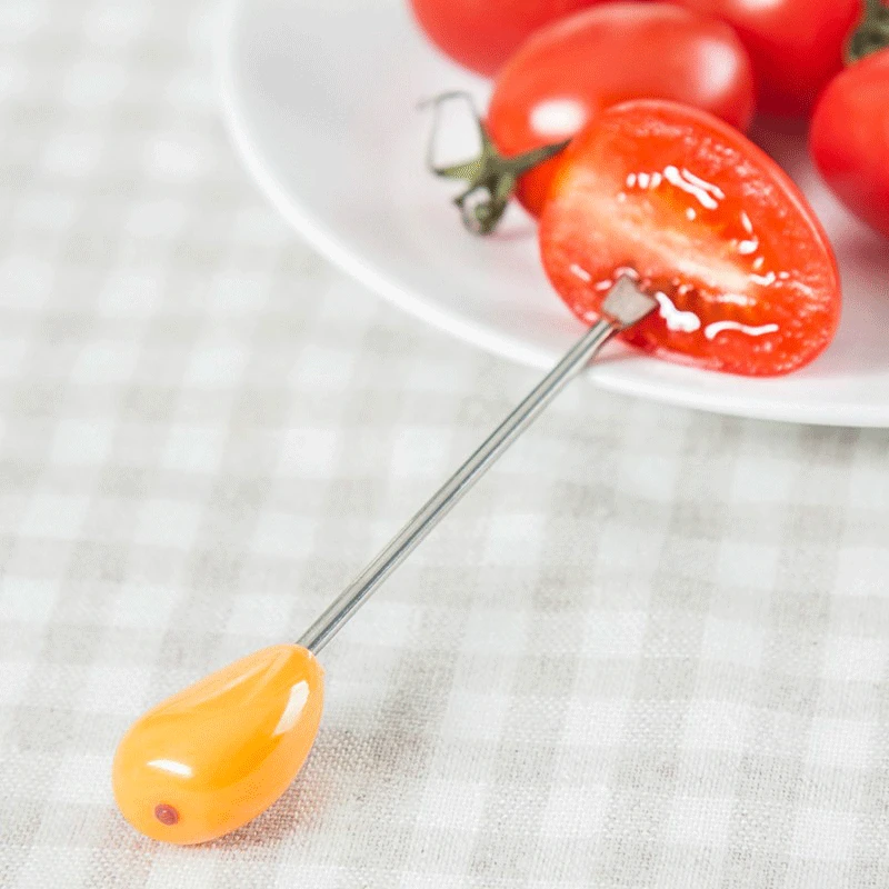 6 шт. мини Нержавеющая сталь Фруктовый Набор вилок вечерние торт салат Шпажки для
