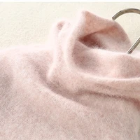autumn winter women turtleneck pullover 100 pure mink cashmere sweaters knitted soft warm girl clothes s 2xl 13 colors jumpers