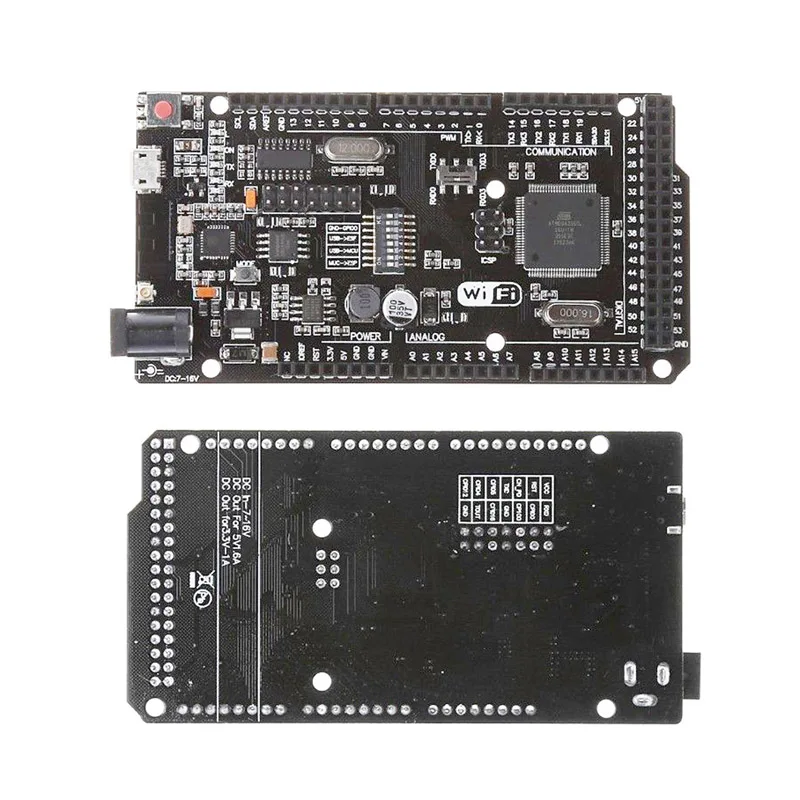 Mega2560 + WiFi R3 ATmega2560 ESP8266 32 Мб USB TTL памяти совместим с Mega NodeMCU для WeMos ESP8266|Интегральные