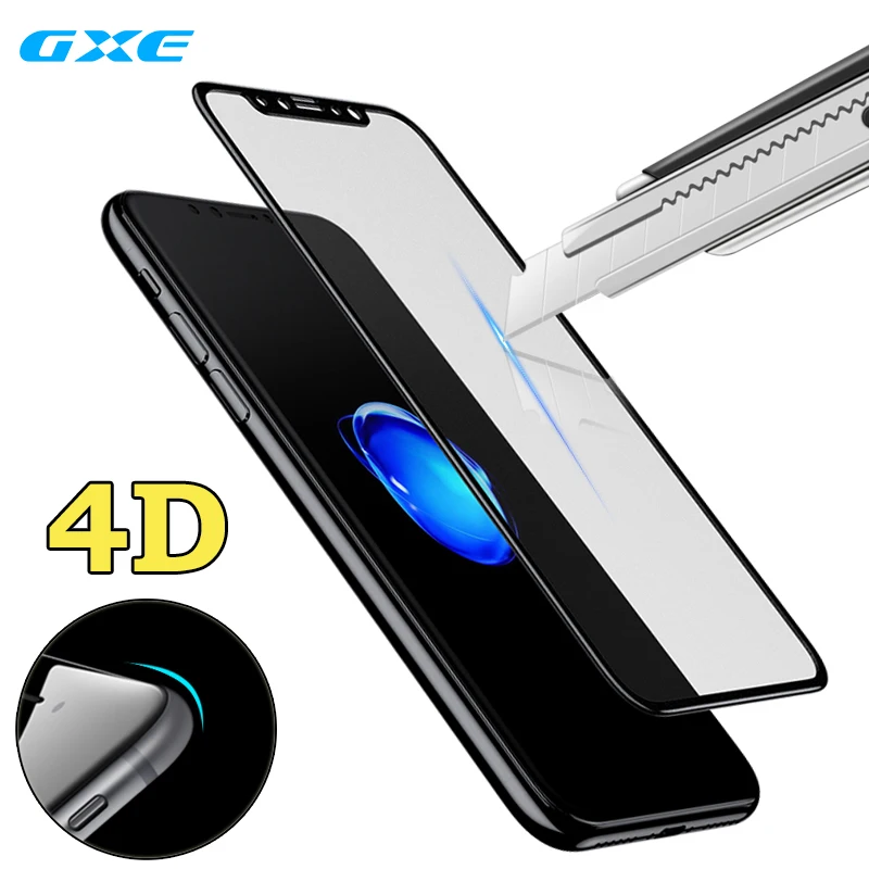 3D изогнутый край 4D холодная резьба полное покрытие закаленное стекло для iPhone X 10