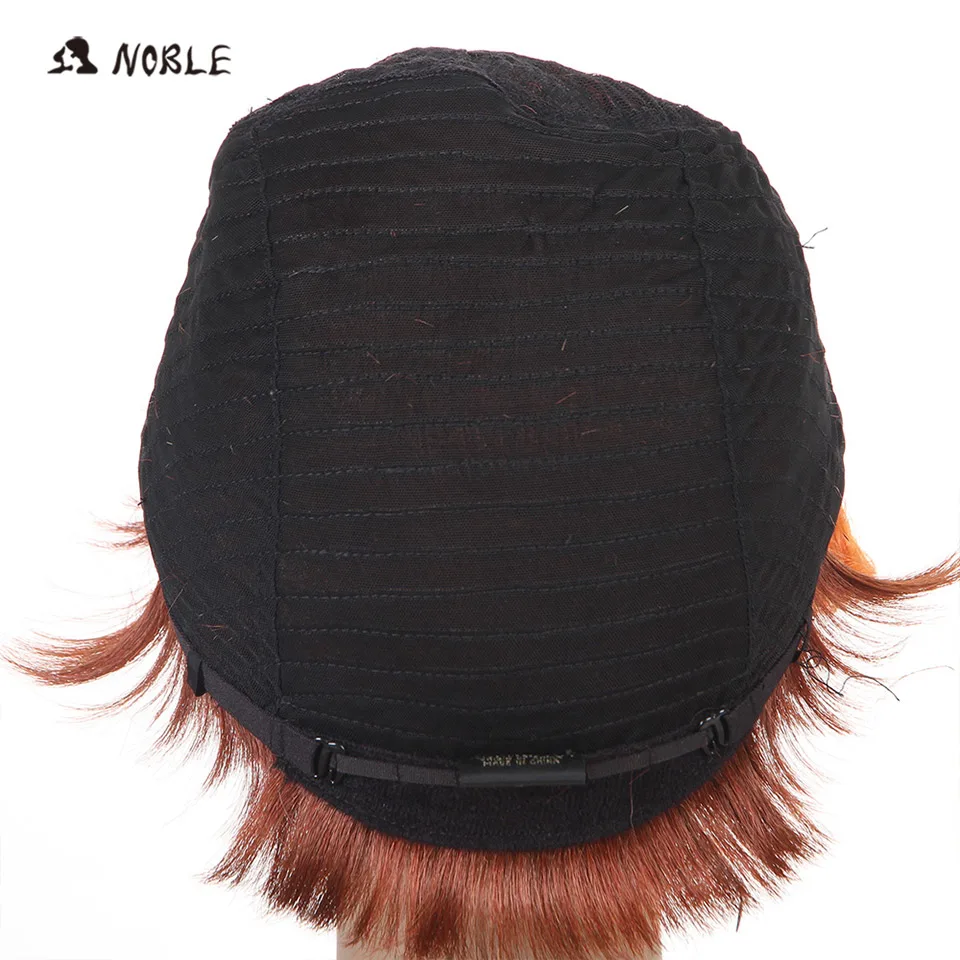 Благородный короткие Искусственные парики высокое Температура без Кружево 8