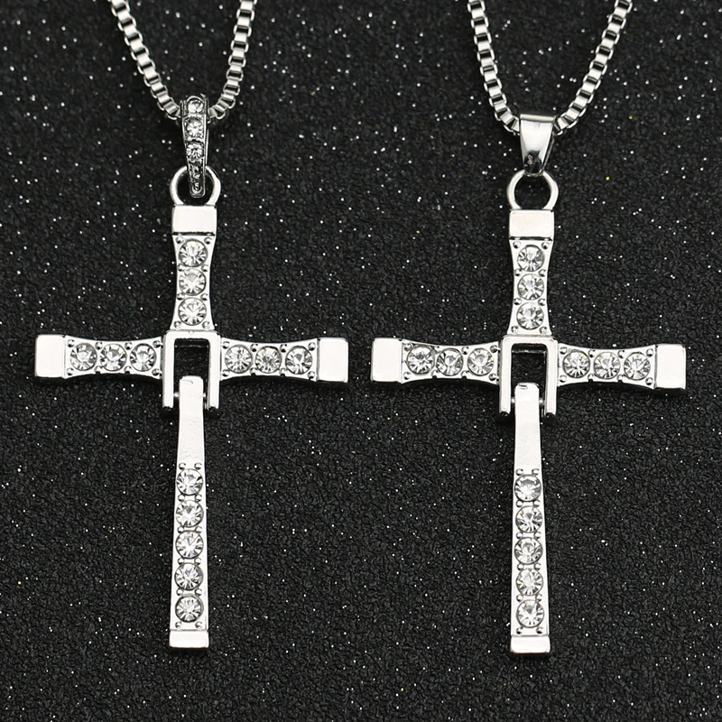 Ожерелье с подвеской в виде фианита серебристого цвета|movie jewelry|jewelry wholesalewholesale