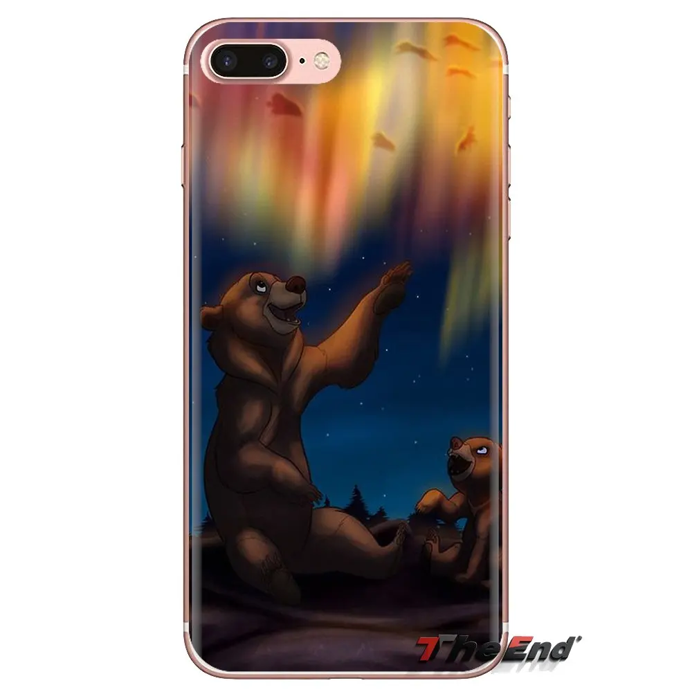 Прозрачный чехол из ТПУ для Samsung Galaxy S3 S4 S5 Mini S6 S7 Edge S8 S9 S10 Plus Note 3 4 5 8 9 Pretty And Cute Brother Bear