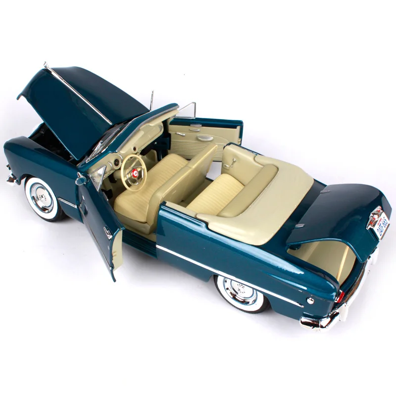Maisto 1:18 1949 ford серый синий старый автомобиль литья под давлением 270*100*85 мм роскошная винтажная модель автомобиля с открытым верхом автомобильный коллекционный 31682