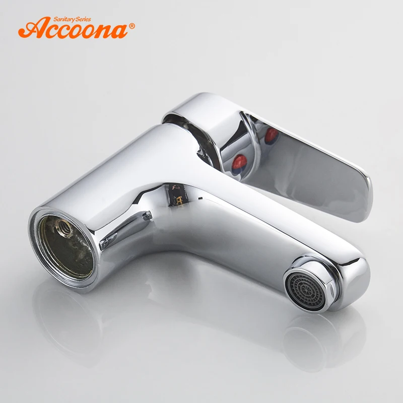 Accoona смеситель для раковины кран воды на бортике горячей и холодной смешанные