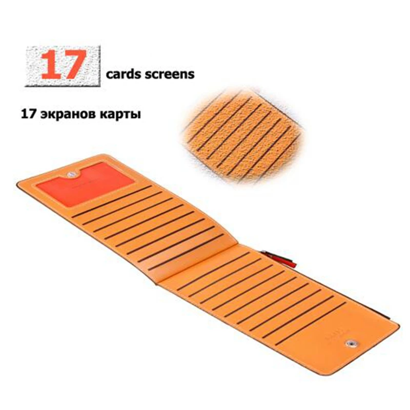 Hengsheng повседневные женские кошельки на молнии Тонкий кошелек из искусственной