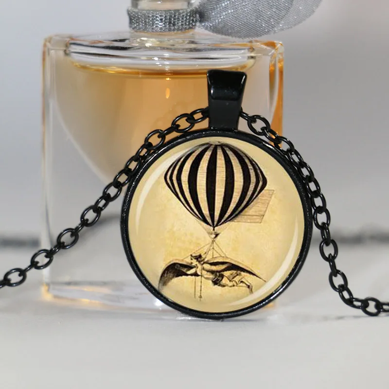 Горячий воздух баллон ожерелье СТИМ панк украшения винтажный воздушный шар арт